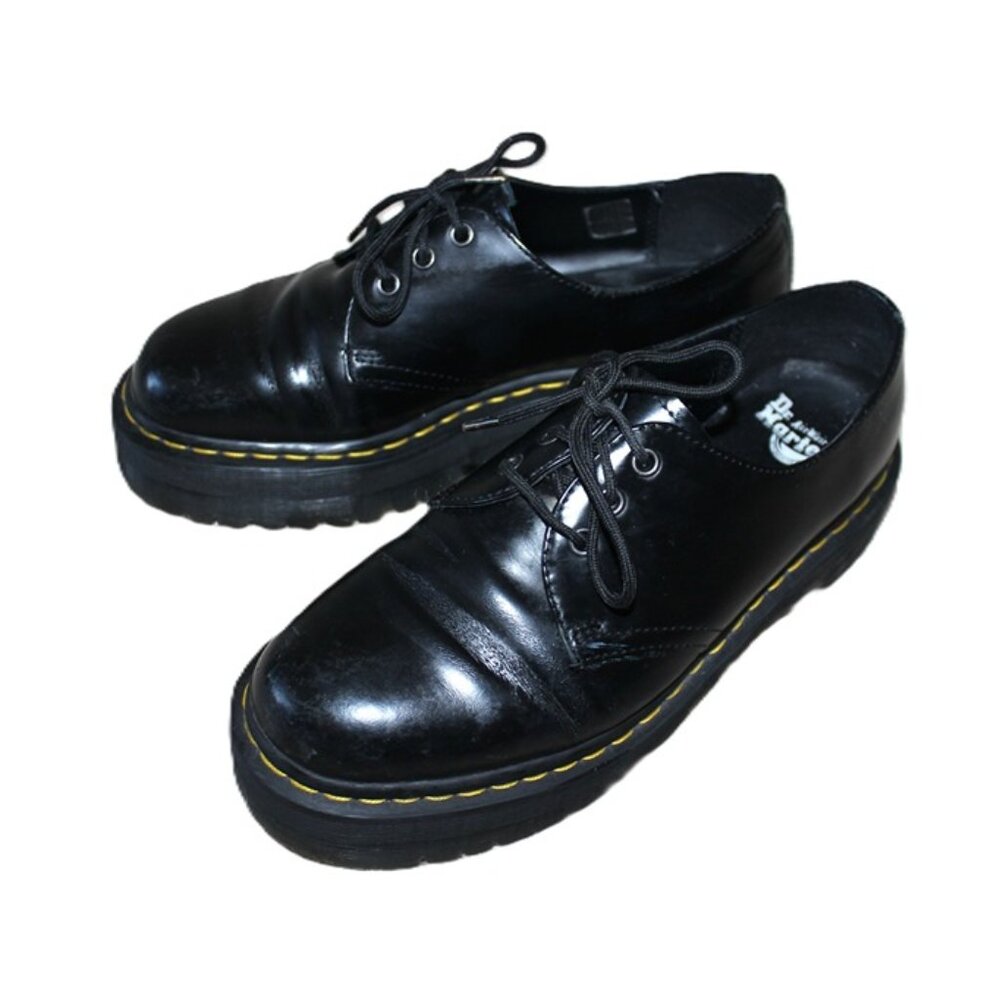 DR. MARTENS 1461 Smooth Leather Oxford Shoes in Black